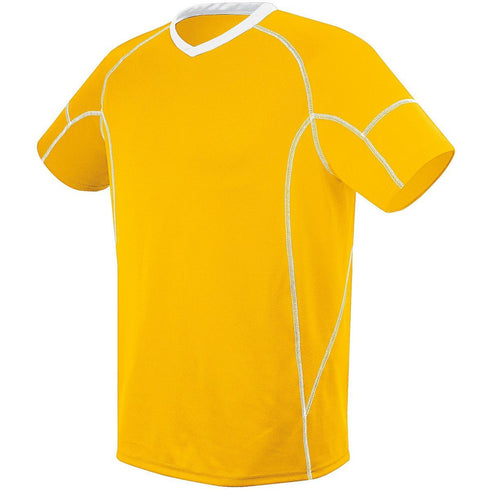 Russell Athletic Youth Kinetic Jersey (322821-C), Color 'Athletic Gold/White'